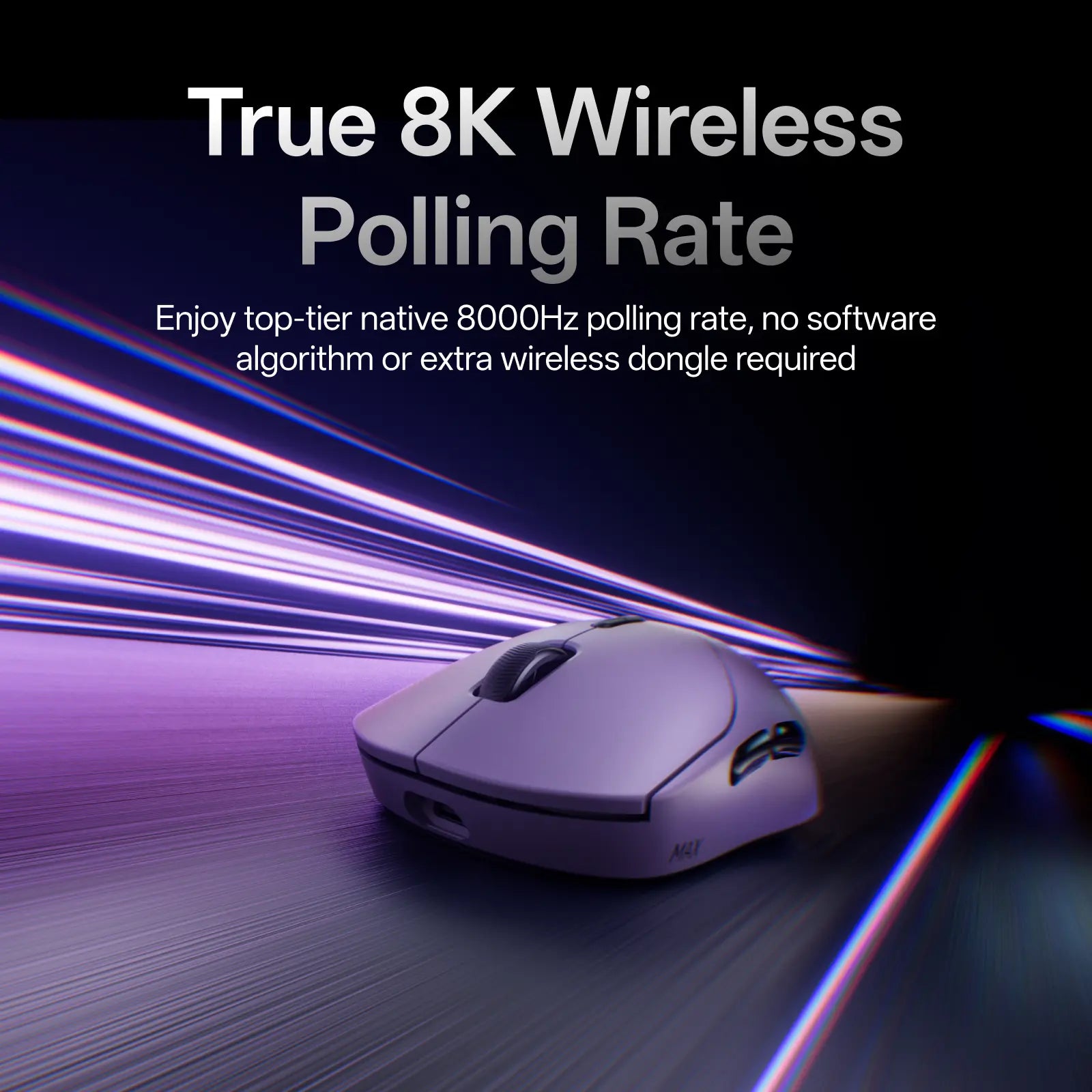 Rapoo VT2 Max Gen-2 8K polling rate feature graphic