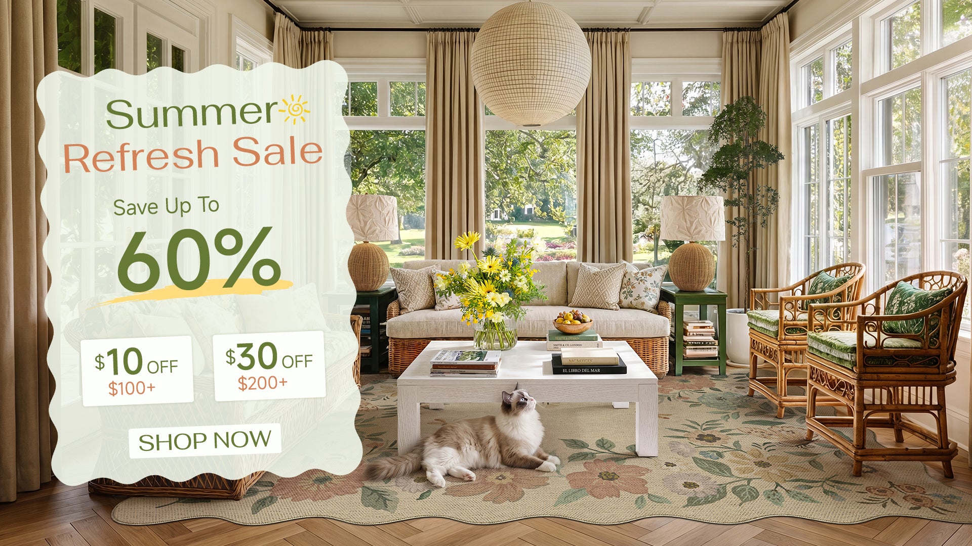 PureCozy washable vintage-style area rug in a home setting
