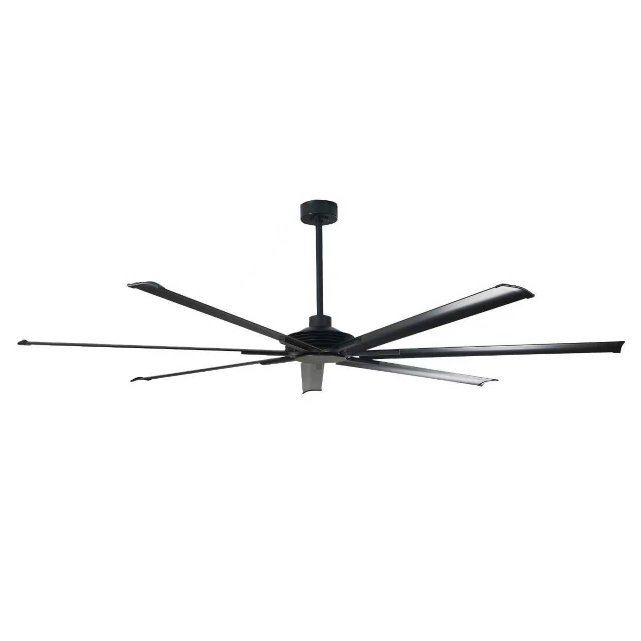 Parrot Uncle Silent Storm extra large ceiling fan, black finish, front view