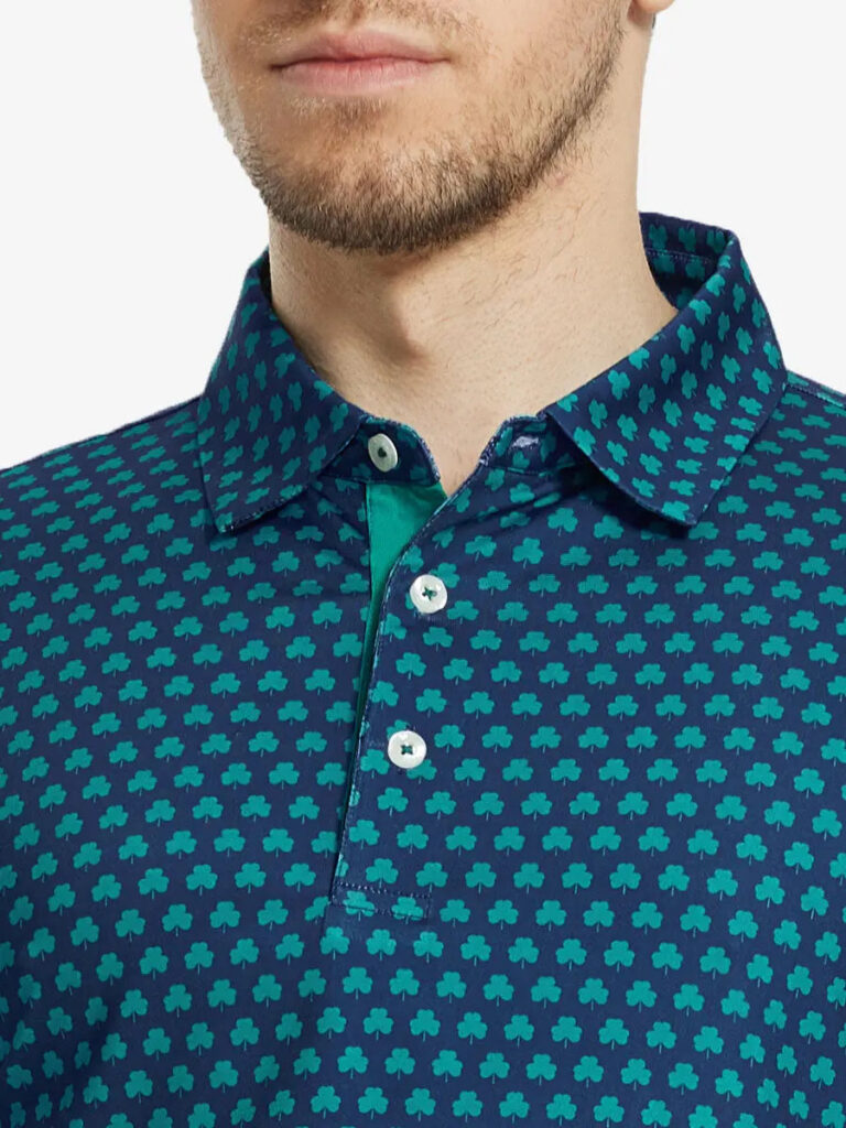 Maelreg Performance Jersey Print Polo golf shirt