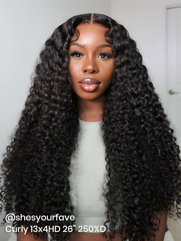 Asteria Hair Long Curly HD lace front wig