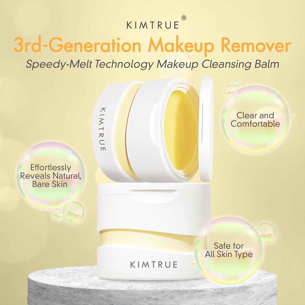 Kimtrue cleansing balm texture being scooped with the included spatula