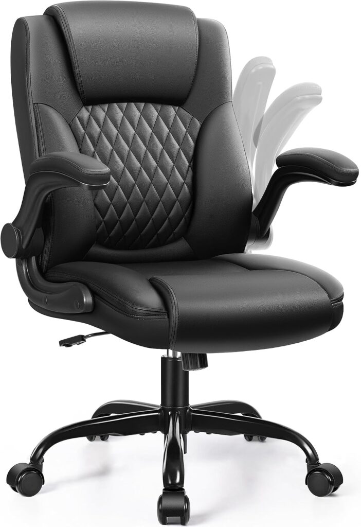 Brick Attic Leather Office Chair in black