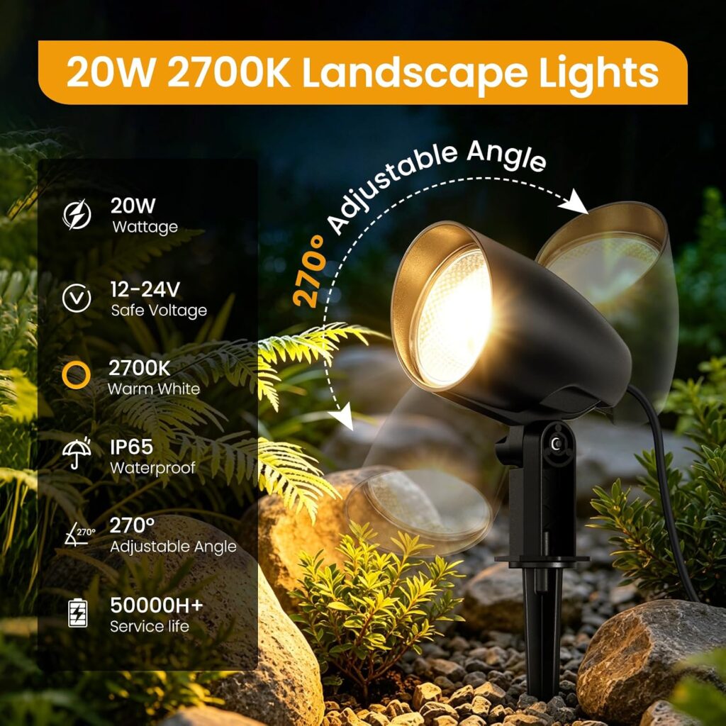 SOROP cast-aluminum landscape light fixture (pathway light kit shown)