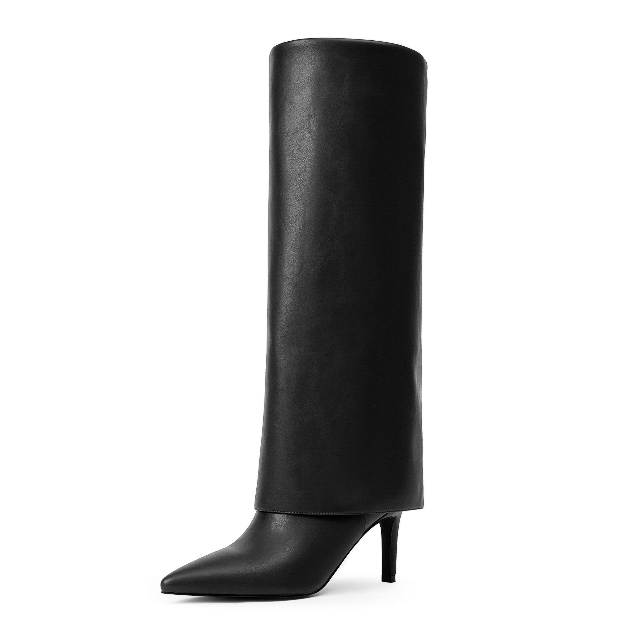 Modatope Ivy Fold Over Boots in black