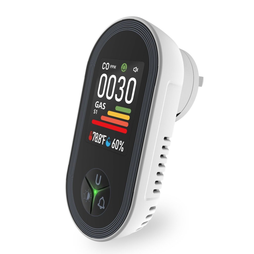 MOES plug-in carbon monoxide and natural gas detector with digital display