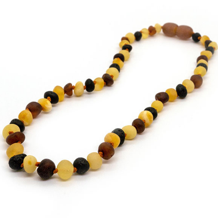 Certified Raw Baltic Amber Teething Necklace by Baltic Essentials