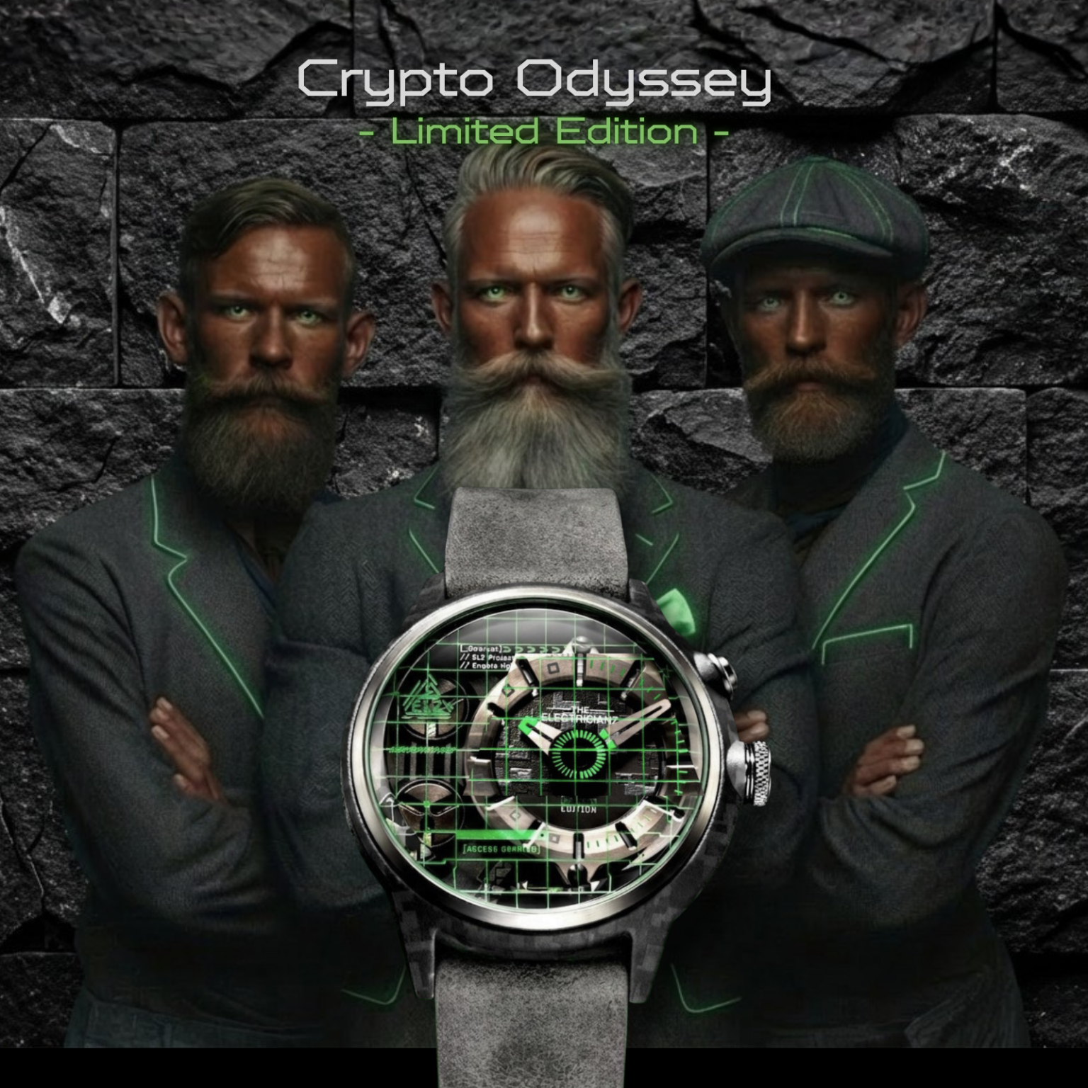 The Electricianz Bionic Couture Edition Review: Is This $398 Watch Worth It? The Electricianz Crypto Odyssey watch dial showing visible colored cables