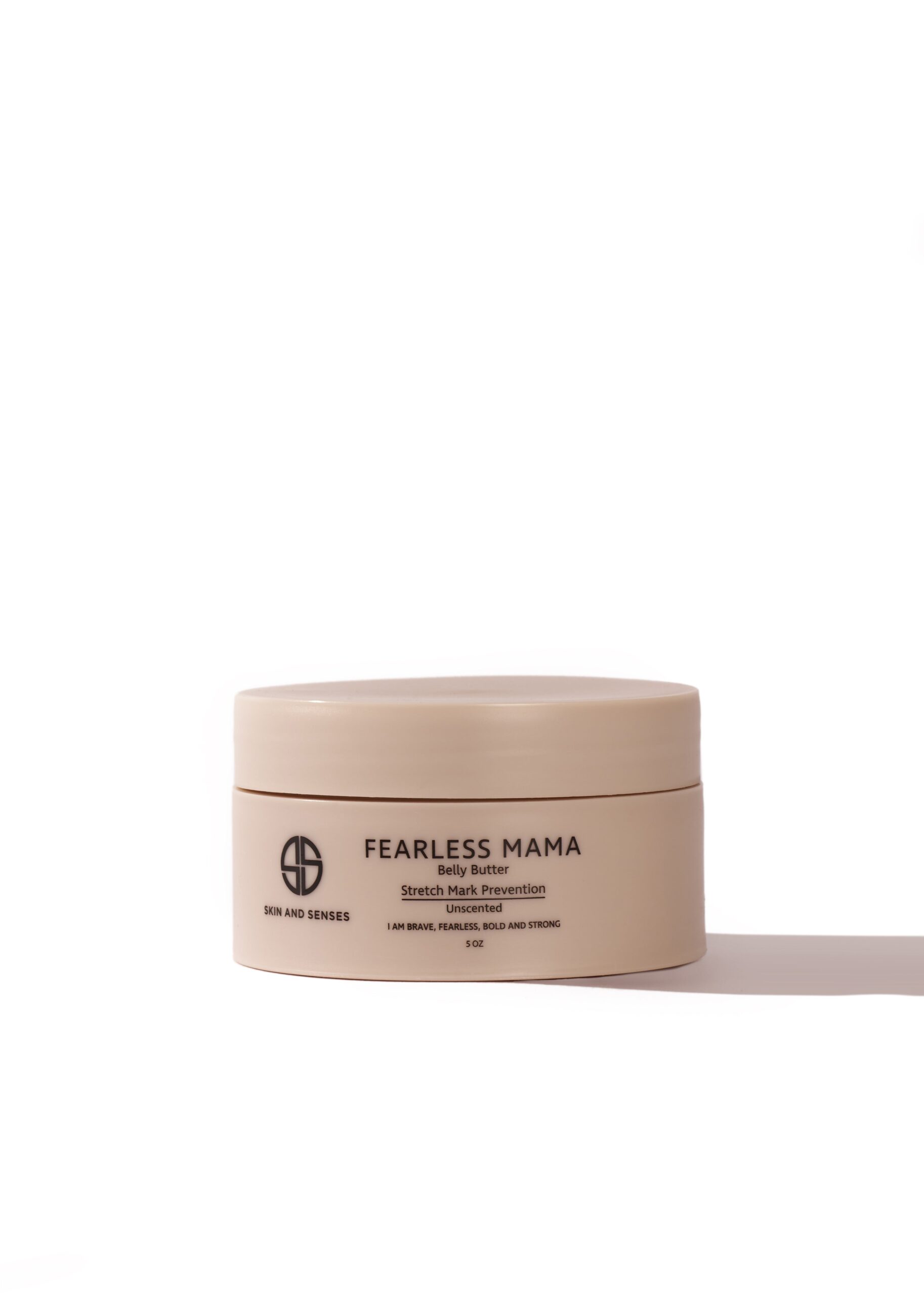 Skin and Senses Fearless Mama Belly Butter jar