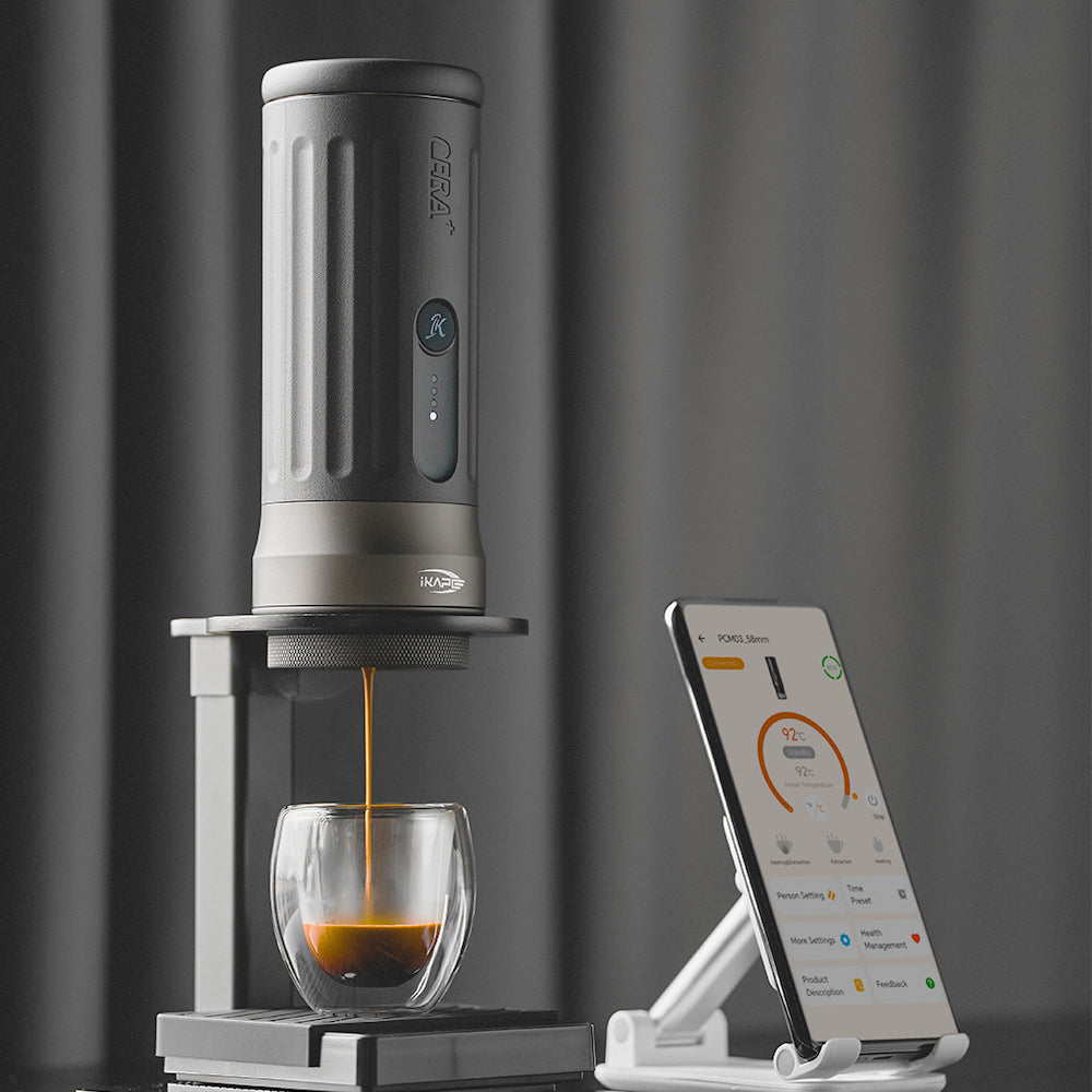 IKAPE Kapo K2 Pro portable coffee maker with 58mm basket