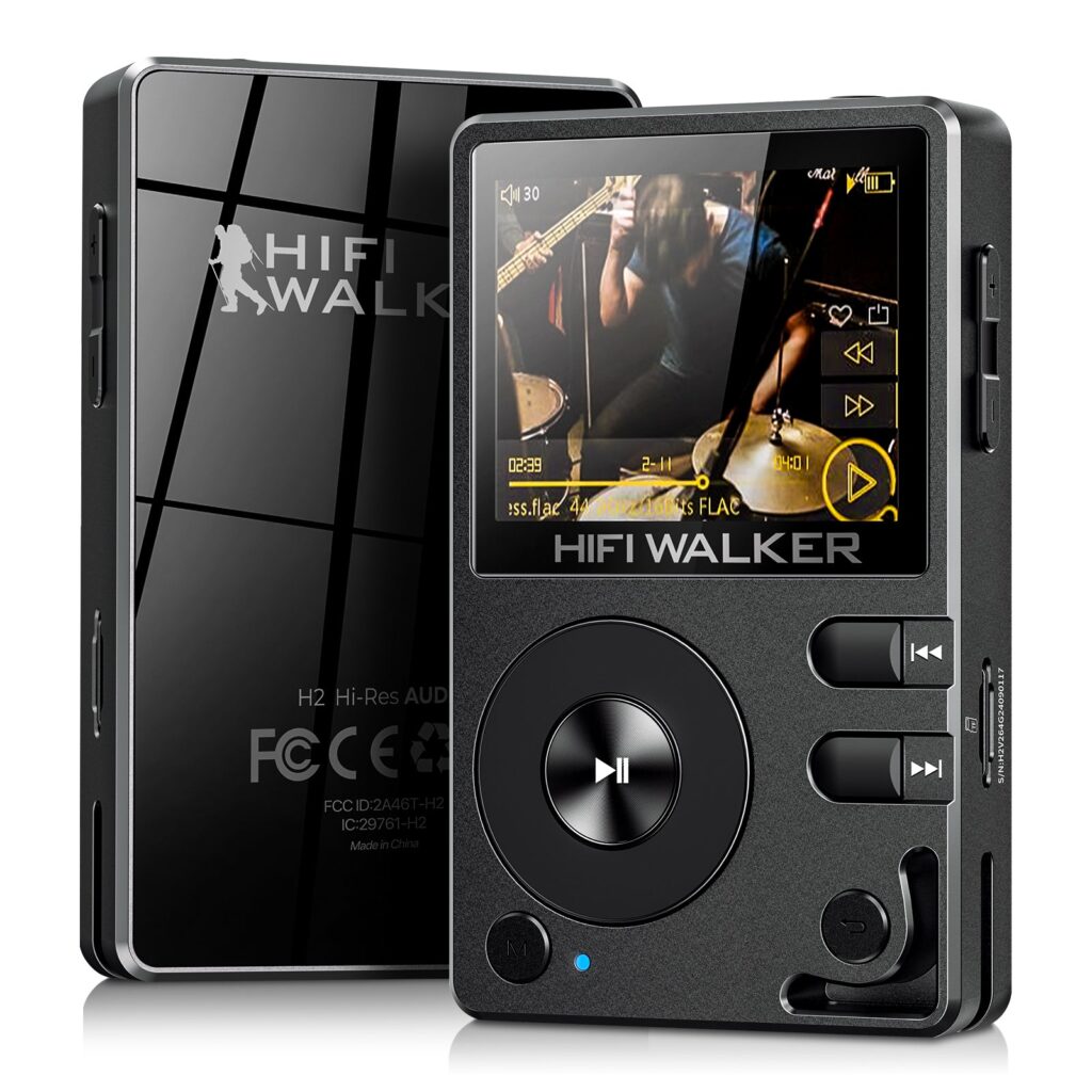 HIFI WALKER H2 hi-res MP3 player with scroll wheel