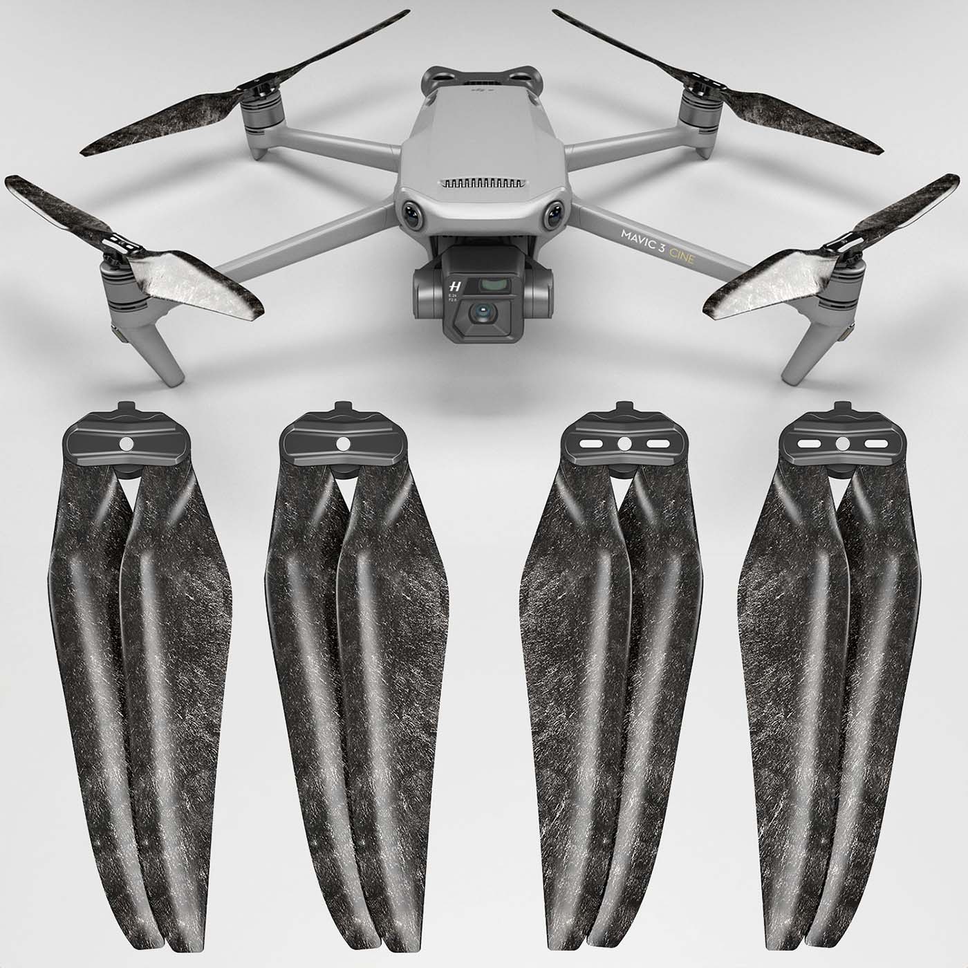 Master Airscrew Mavic 3 STEALTH Carbon Fiber Reinforced Propellers, four-pack