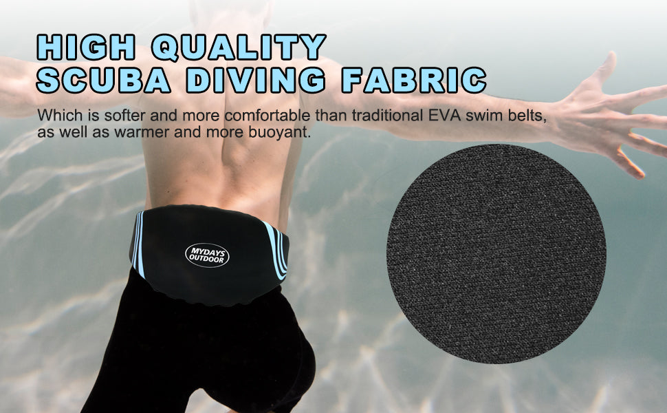 Close-up of the Mydays Outdoor swim belt's zip pocket and removable foam liner