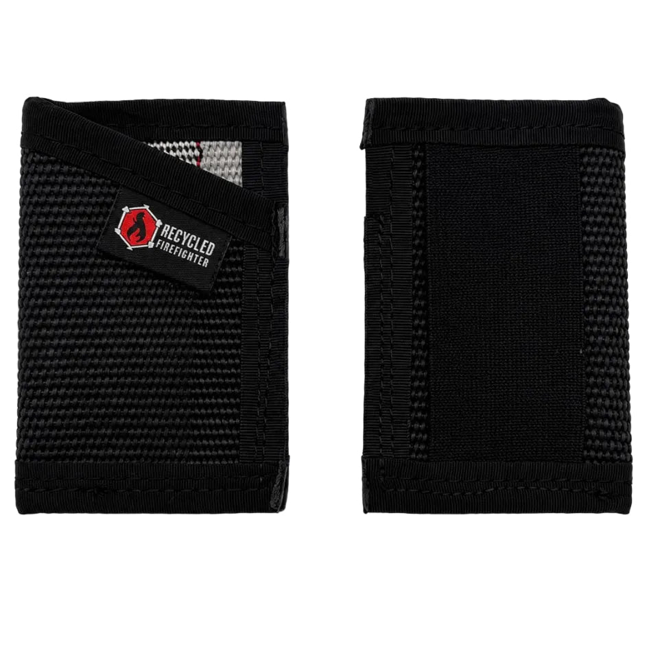 Sergeant front-pocket wallet made from decommissioned fire hose