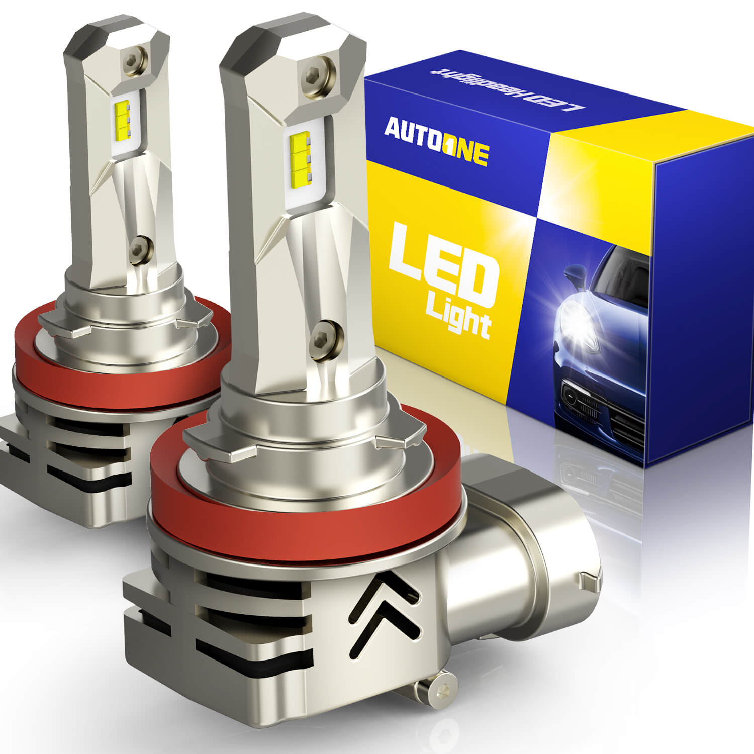 AUTOONE H11 LED headlight bulb pair