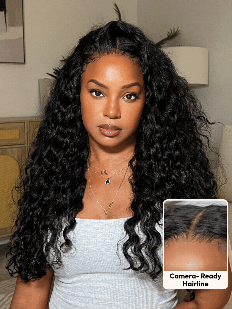 UNice Active Lifestyle Ready 7x5 lace water wave glueless wig