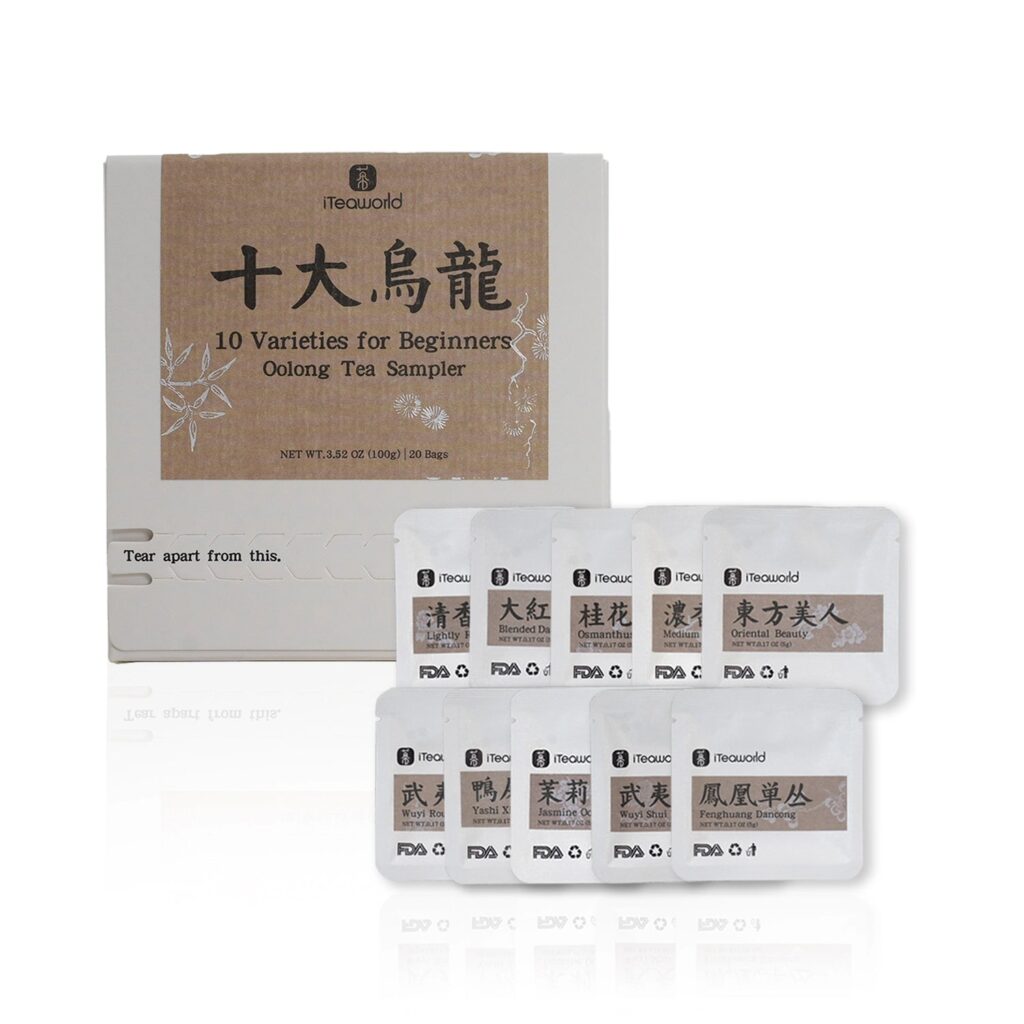 iTeaworld Oolong Tea Flavor Exploration Collection with 10 oolong tea varieties